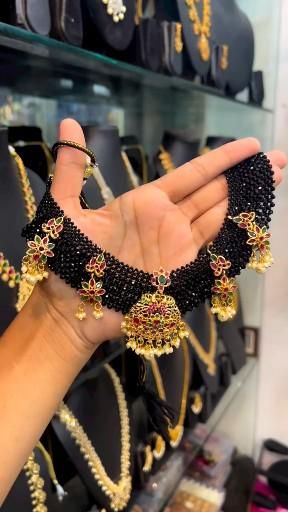 Black Beads Designed For ChicNShine Jewellery for you